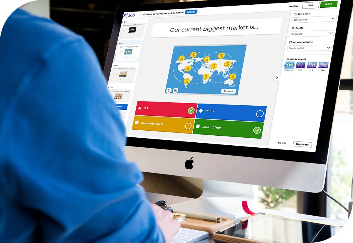 How it works - create kahoots in minutes