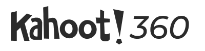 Kahoot 360 logo in black
