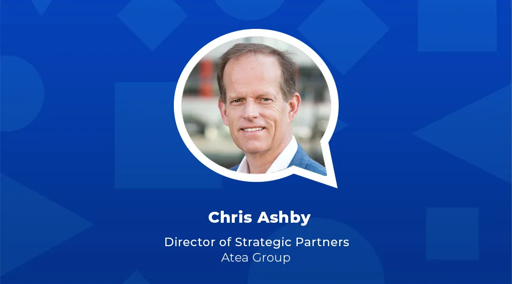 Headshot of Chris Ashby (Director of Strategic Partners, Atea Group)