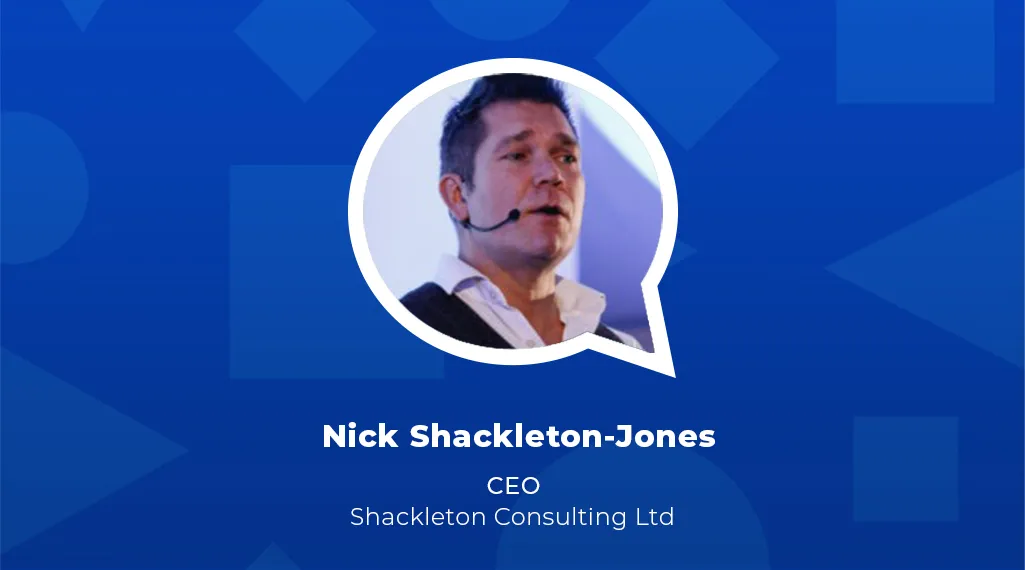 Headshot of Nick Shackleton-Jones (CEO at Shackleton Consulting Ltd)