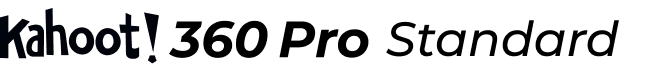 Kahoot! 360 Pro Standard black logo