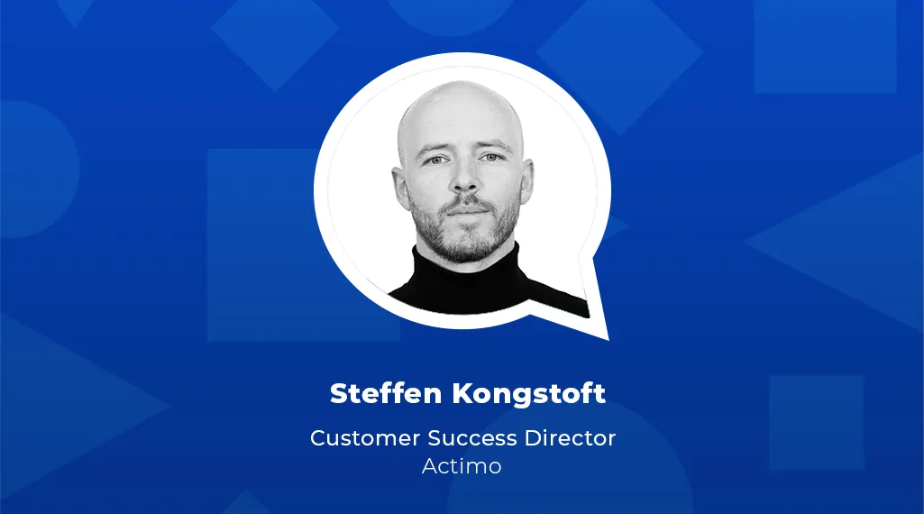 Headshot of Steffen Kongstoft (Customer Success Director at Actimo)