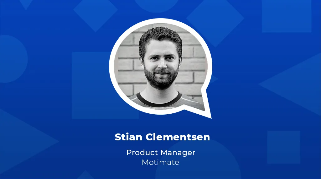 Headshot of Stian Clementsen (Product Manager at Motimate)
