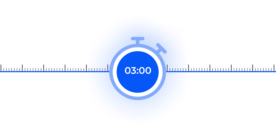 icon on a timer 3 minutes