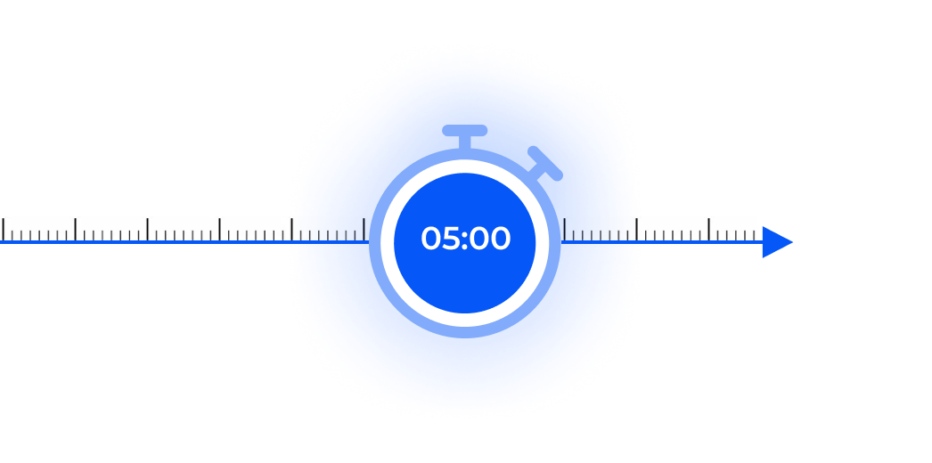 icon on a timer 5 minutes
