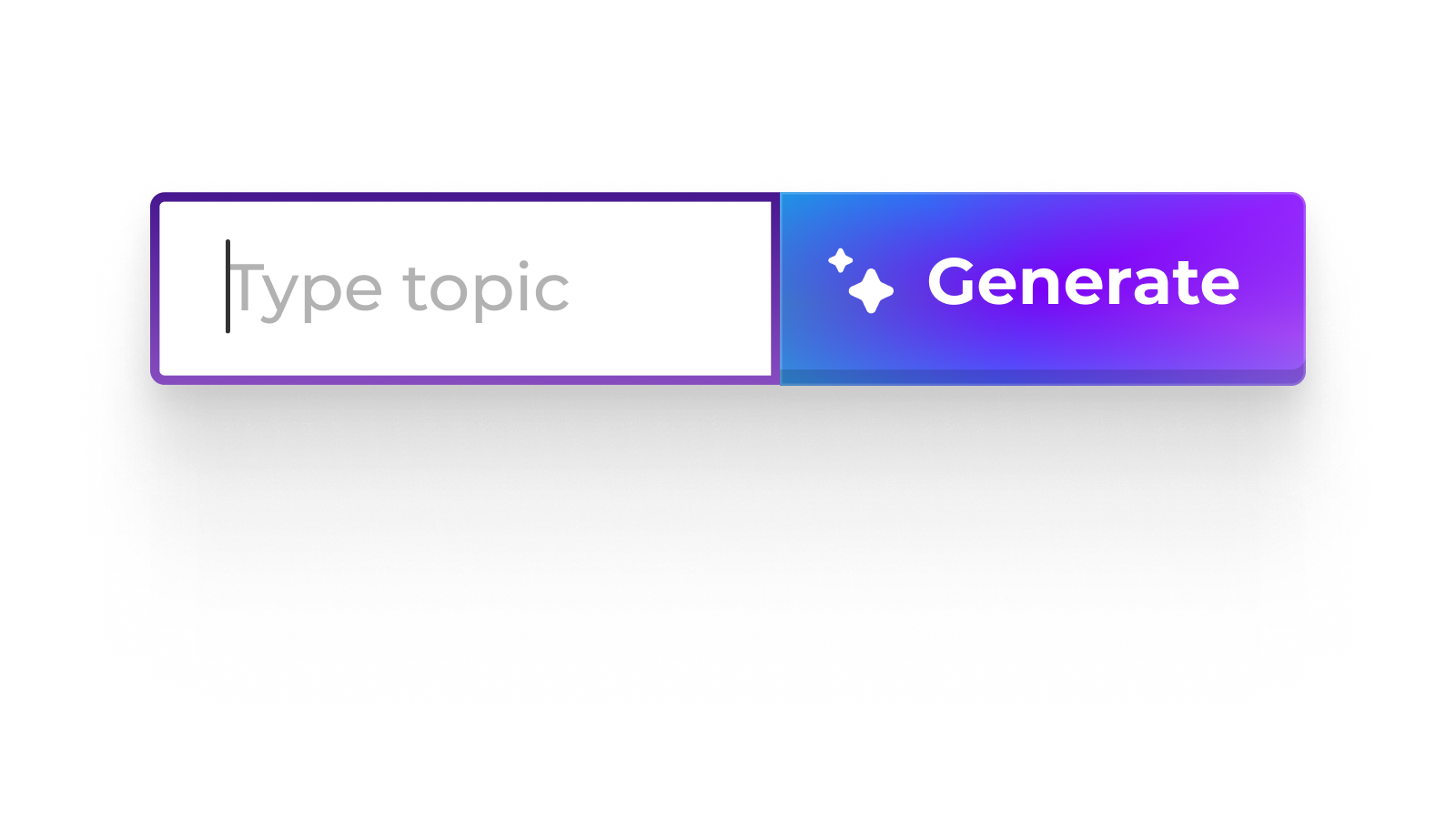 A digital search bar with 